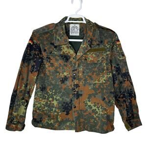 Vintage 1995 GE Kohler GmbH Germany Flag Army Military‎ Camo Jacket Large GrNr 3